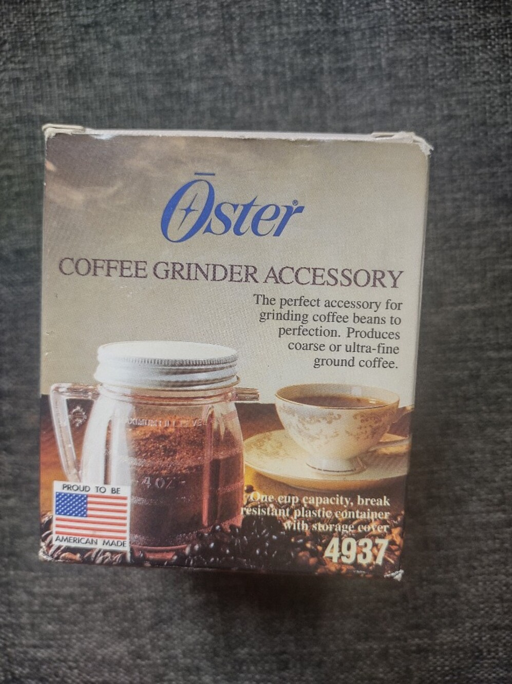 VTG Oster Coffee Grinder Accesory #4937 Excellent Condition